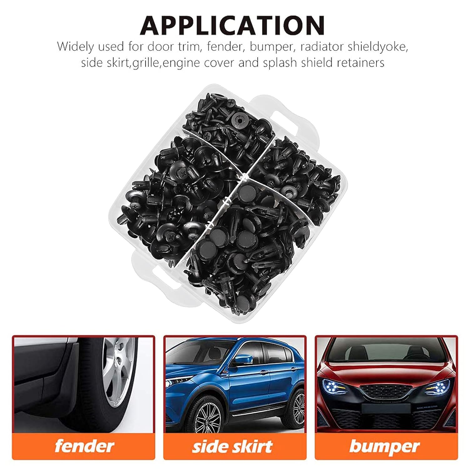 HTOMT 970PCS Bumper Retainer Clips Plastic Car Clips 31 Most Popular Sizes Rivets Push Pins Automotive Fasteners Fender Clips Door Panel Trim Clips Kit for Toyota GM Ford Honda Acura Chrysler - Image 5